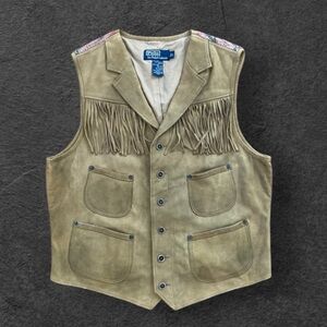 Polo by Ralph Lauren Leather and Knit Vest